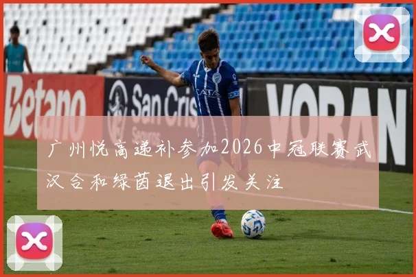 广州悦高递补参加2026中冠联赛武汉合和绿茵退出引发关注